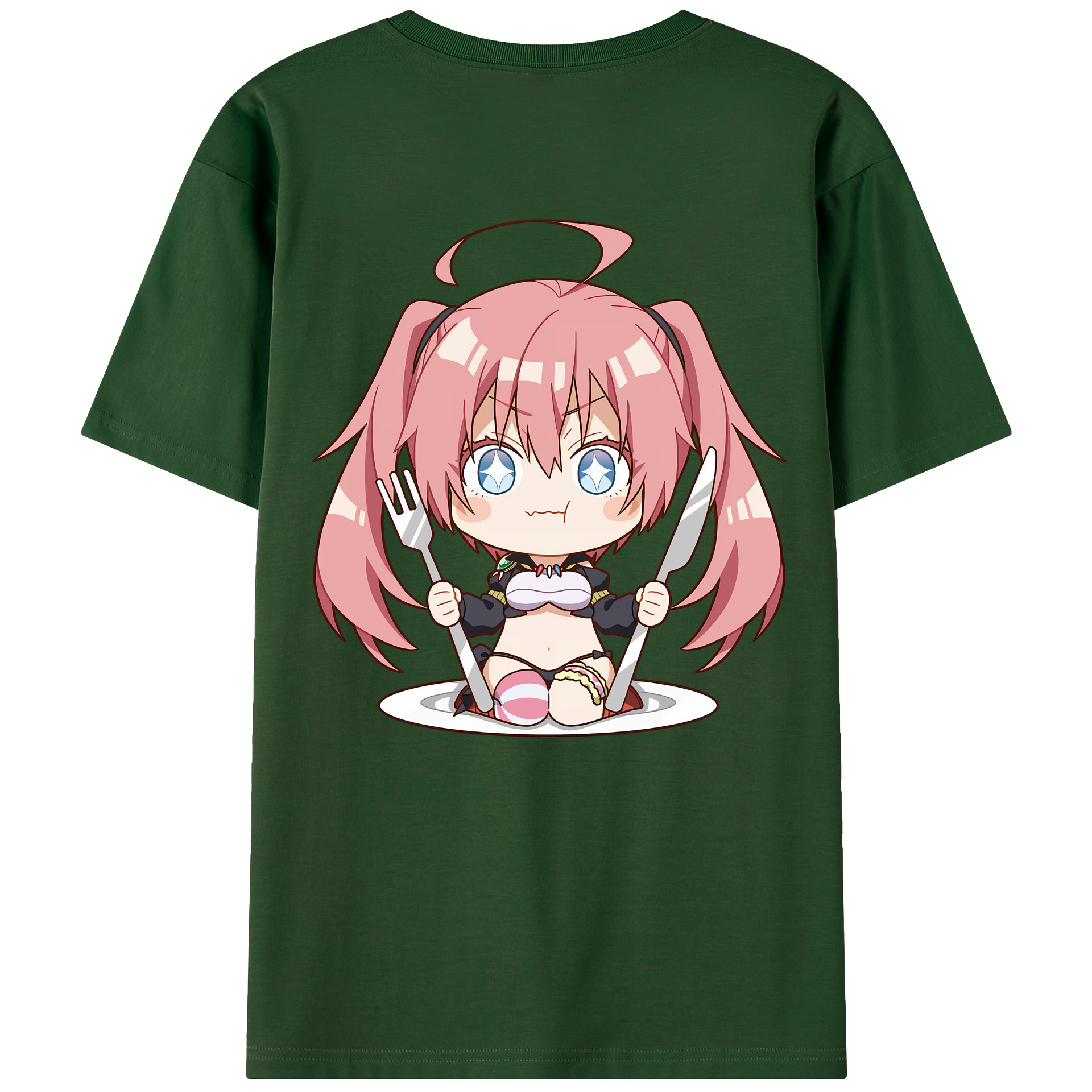 （画像用） 転スラ Regarding Reincarnated to Slime 綿100％半袖Tシャツ（背面プリント）